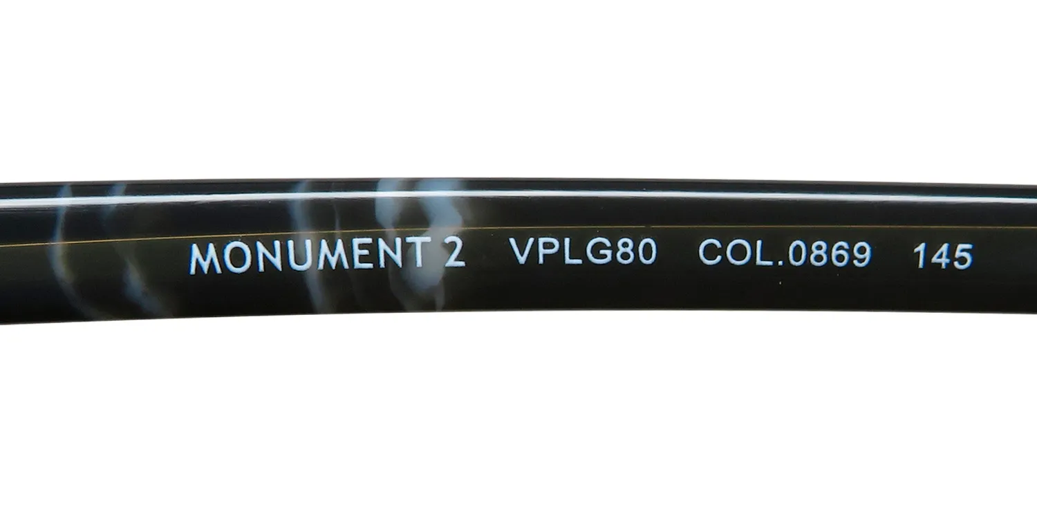 Police Vplg80 Monument 2 0869 Eyeglasses Marbled Black 51mm 8