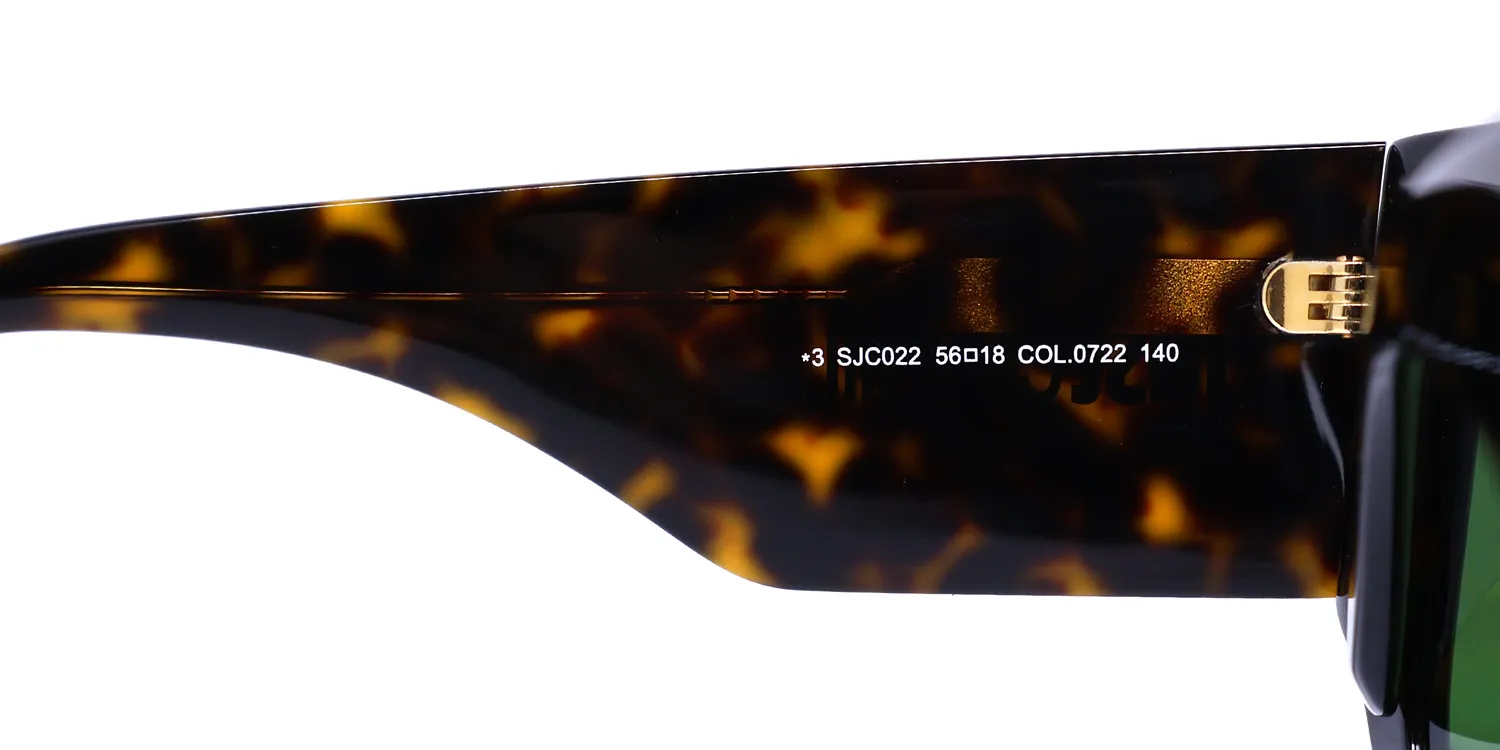 Just Cavalli Sjc022 0722 Sunglasses Dark Havana 56mm 8