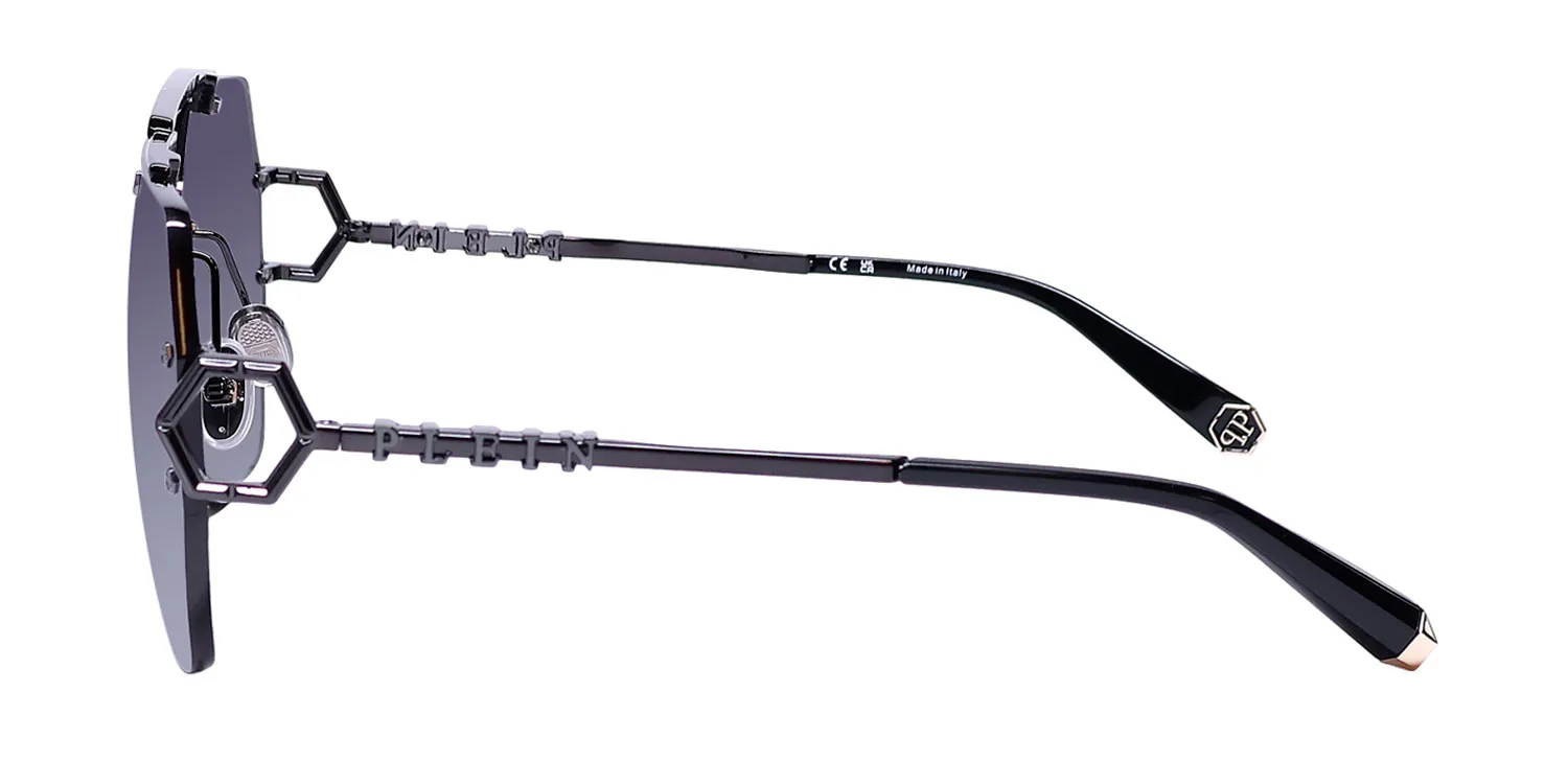 Philipp Plein Spp111 Plein Sleek 672x Sunglasses Black 66mm 4