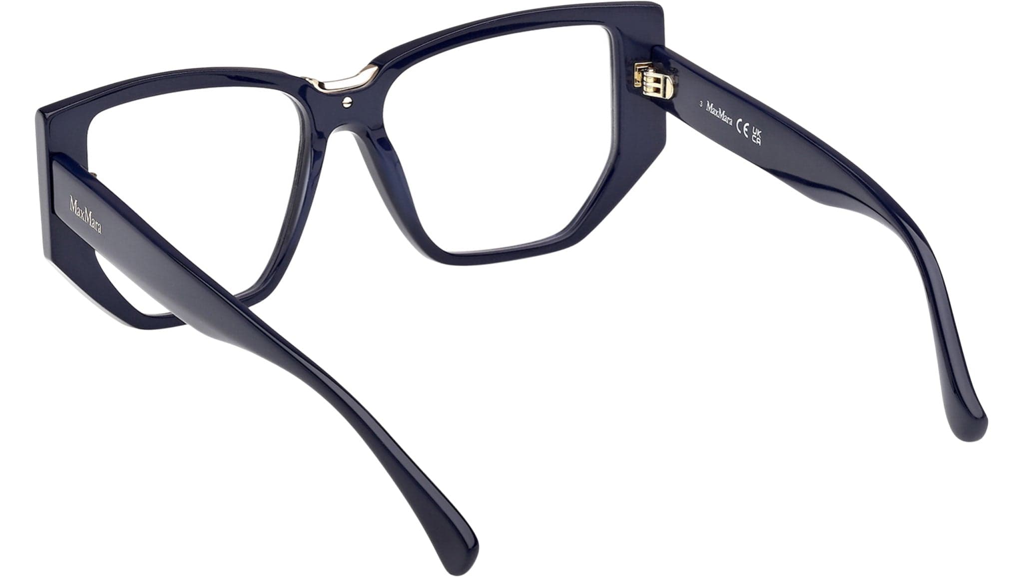 Max Mara MM5179-B 090 Eyeglasses Shiny Blue 54mm Women 4
