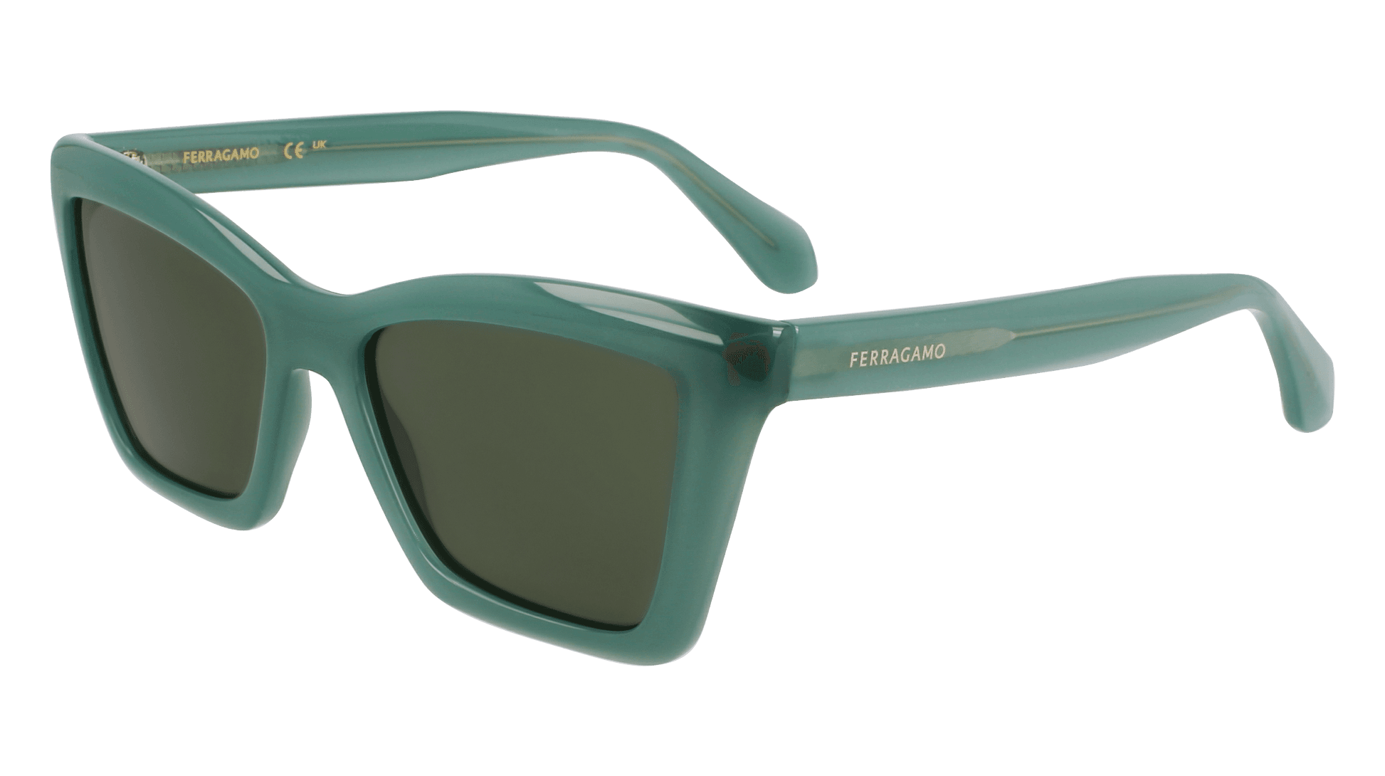 Salvatore Ferragamo SF2039SE 339 Sunglasses Opaline Green 53mm