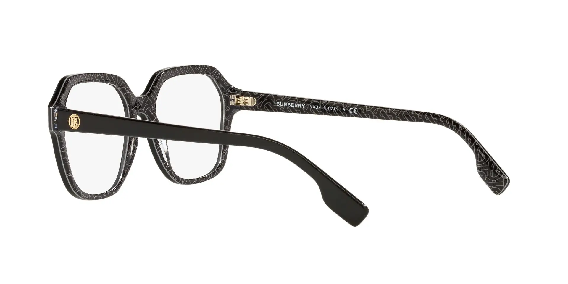 Burberry BE2358 ISABELLA Eyeglasses Black/print Tb/crystal 52mm Women 5