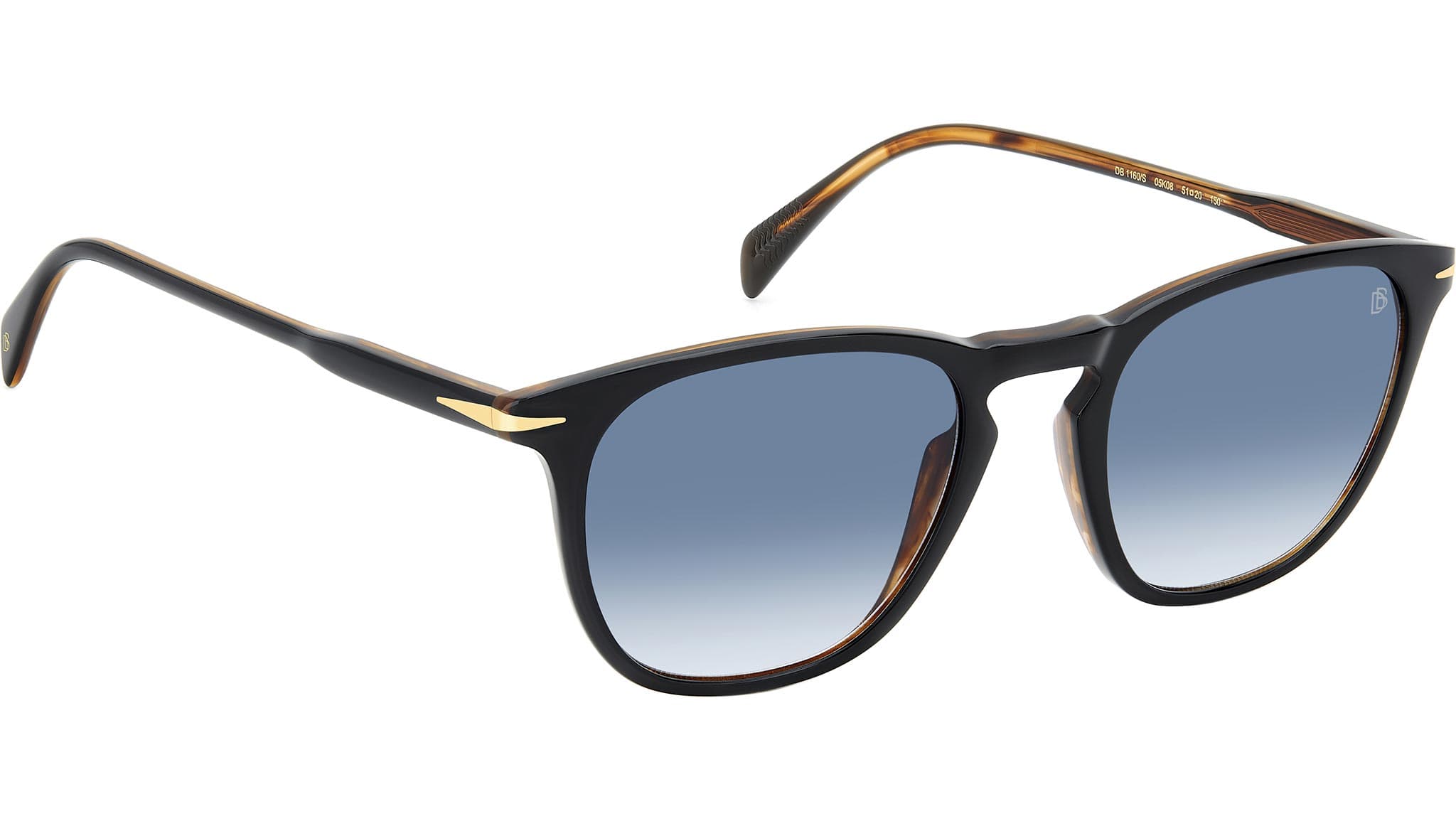 David Beckham DB 1160/S 005K 08 Sunglasses Shiny Black 51mm 4