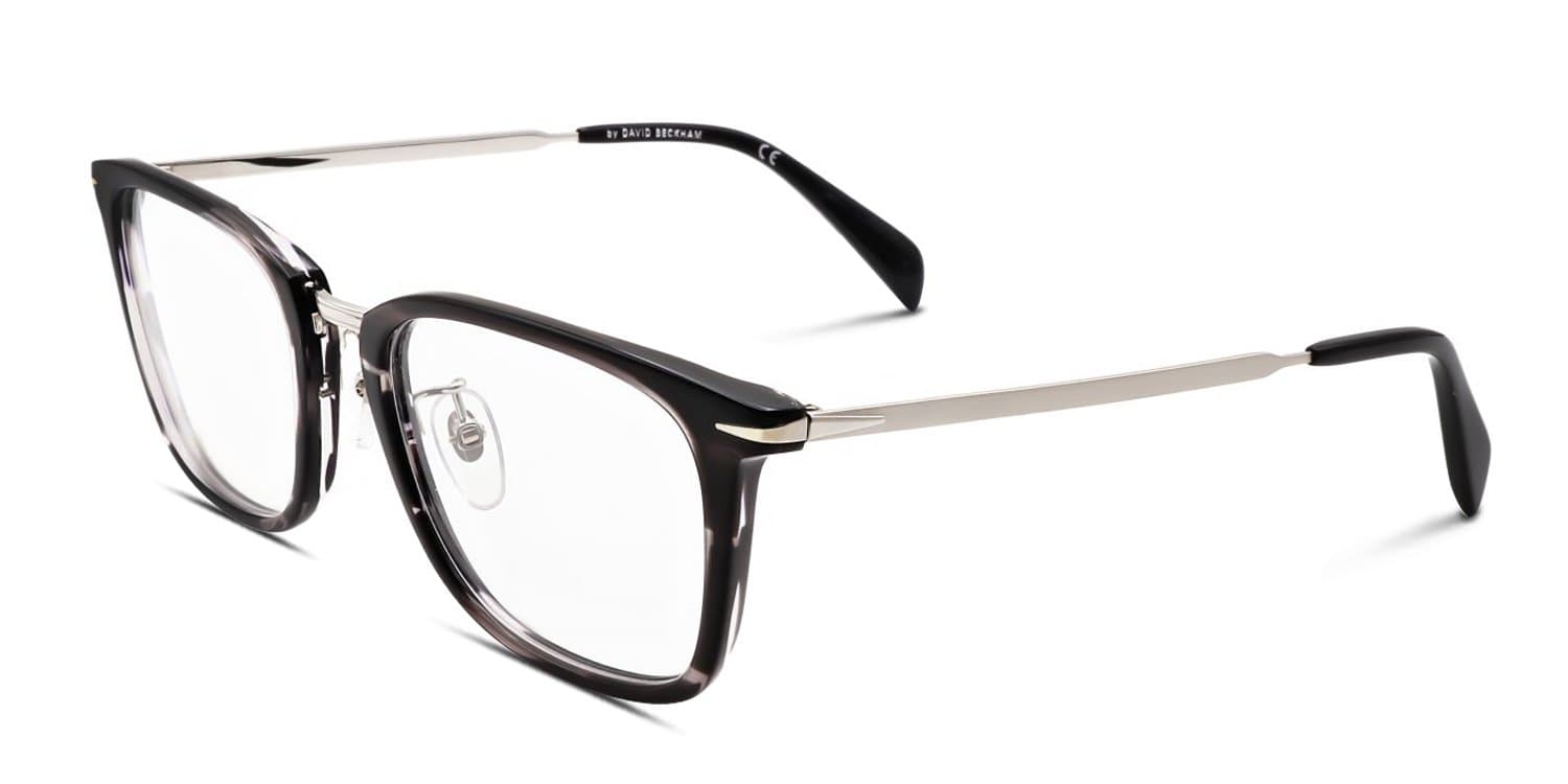David Beckham DB 7060/F 02W8 00 Eyeglasses Grey Horn 53mm