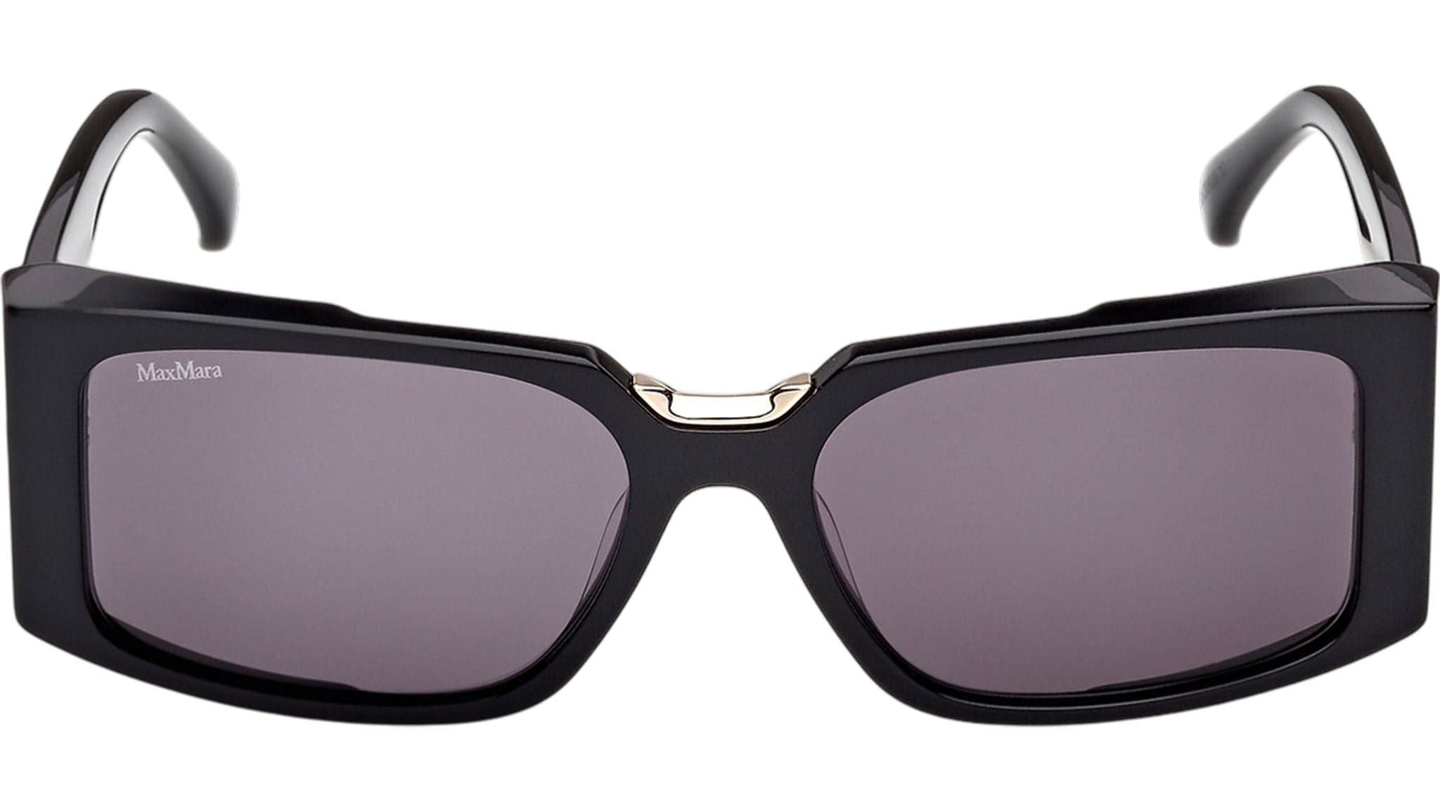 Max Mara MM0159 01A Sunglasses Shiny Black 54mm Women 2