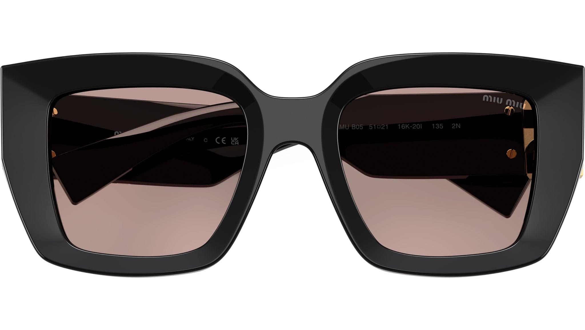 Miu Miu 0MU B05S 16K20I Sunglasses Black 51mm Women 5