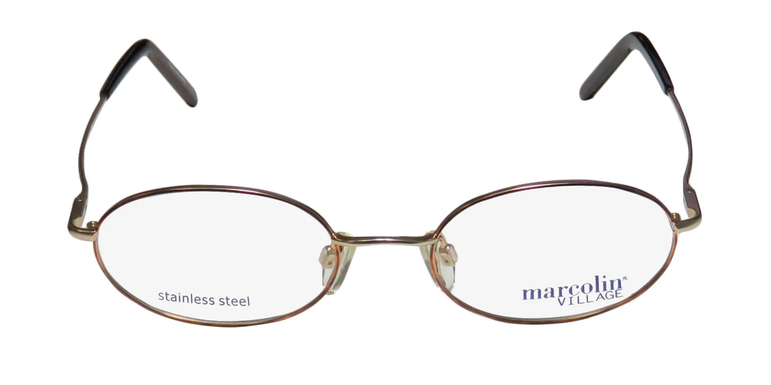 Marcolin Village 73 mod 6715 575 Eyeglasses Gold 49mm Unisex 3
