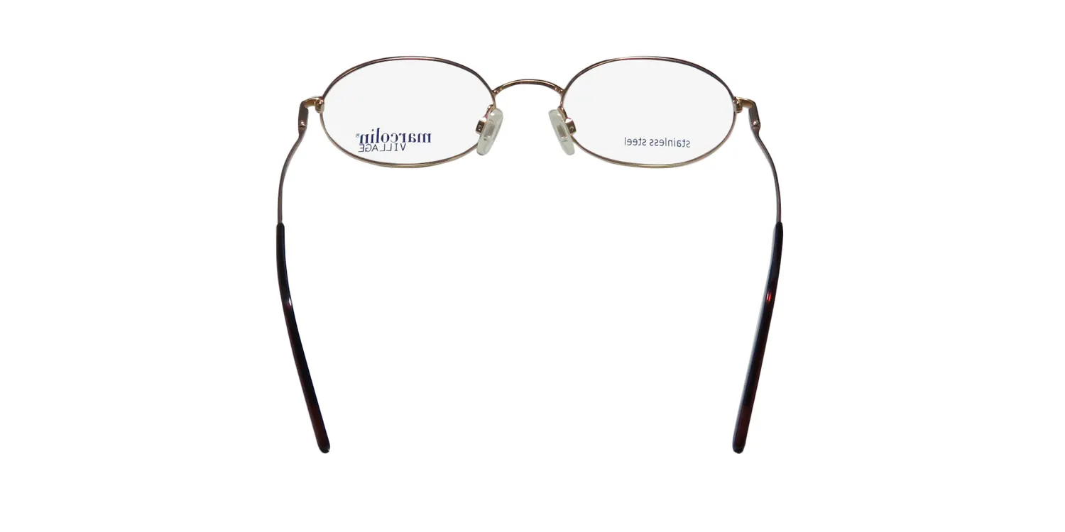 Marcolin Village 73 mod 6715 575 Eyeglasses Gold 49mm Unisex 5
