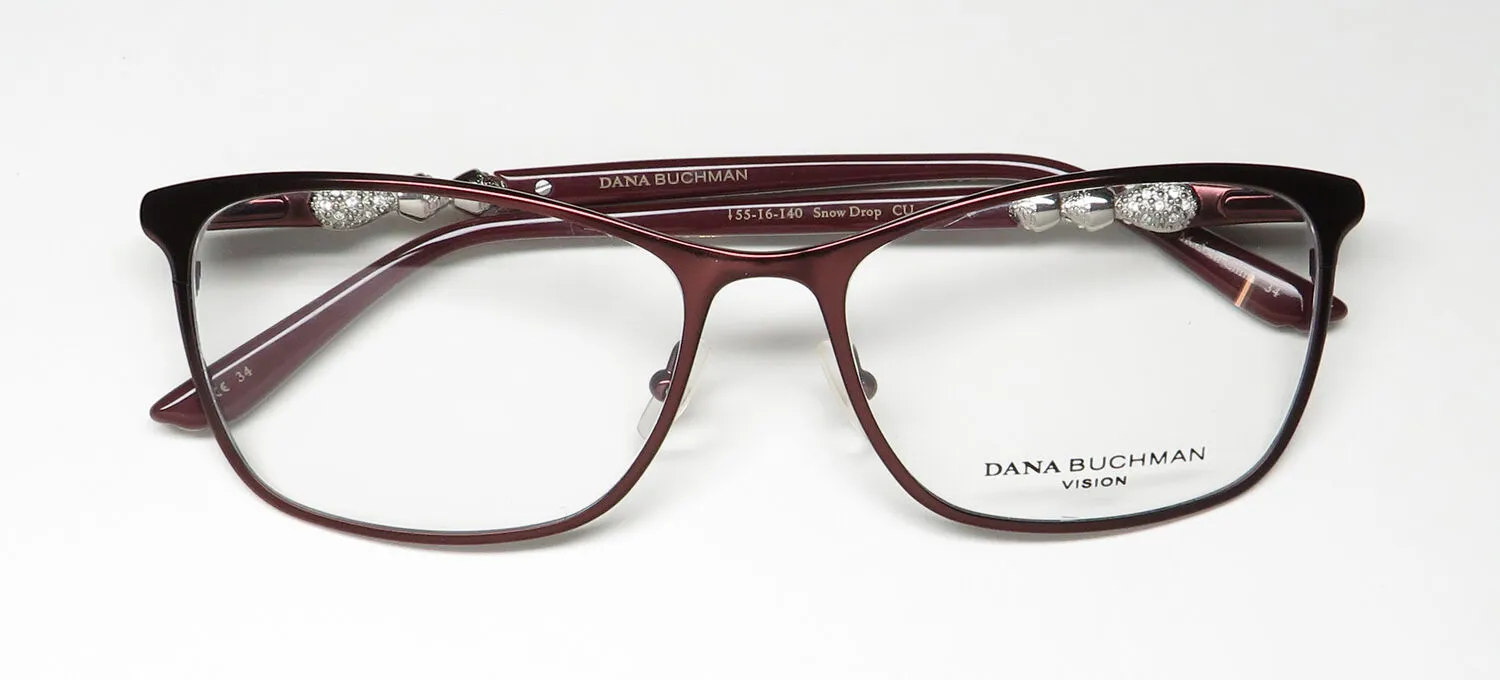Dana Buchman Snow Drop cu Eyeglasses Currant 55mm 2