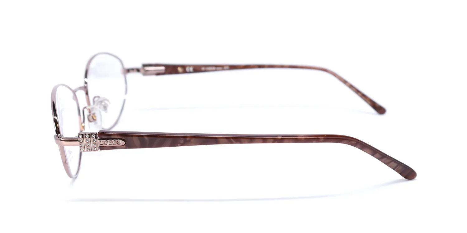 Lozza Vl2167s 0scl Eyeglasses Brown 53mm 4