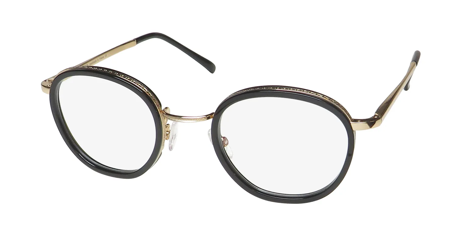 Harry Lary Navy 101 Eyeglasses Black 46mm