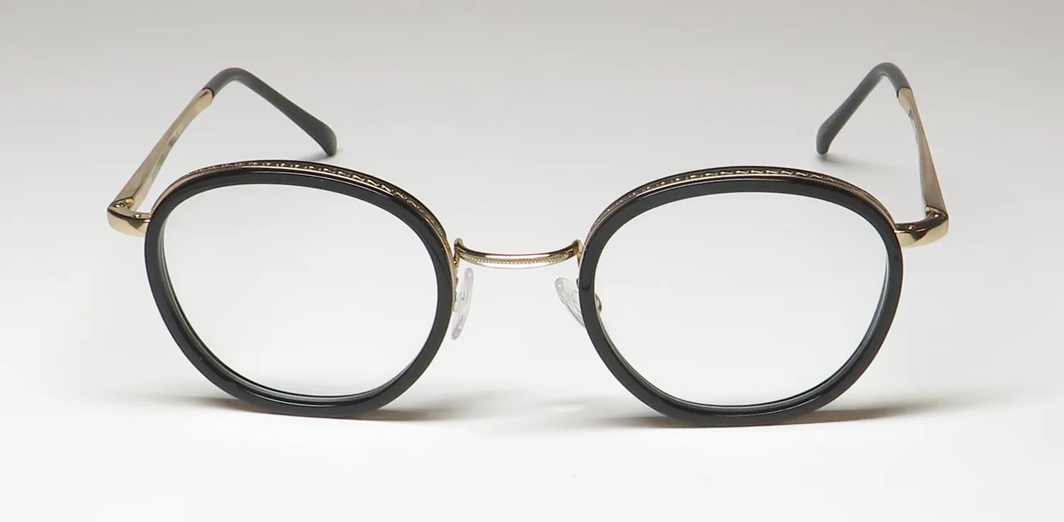 Harry Lary Navy 101 Eyeglasses Black 46mm 3