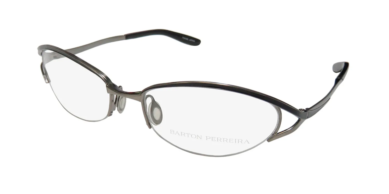 Barton Perreira Eliza ans/jet Eyeglasses Antique Silver 53mm