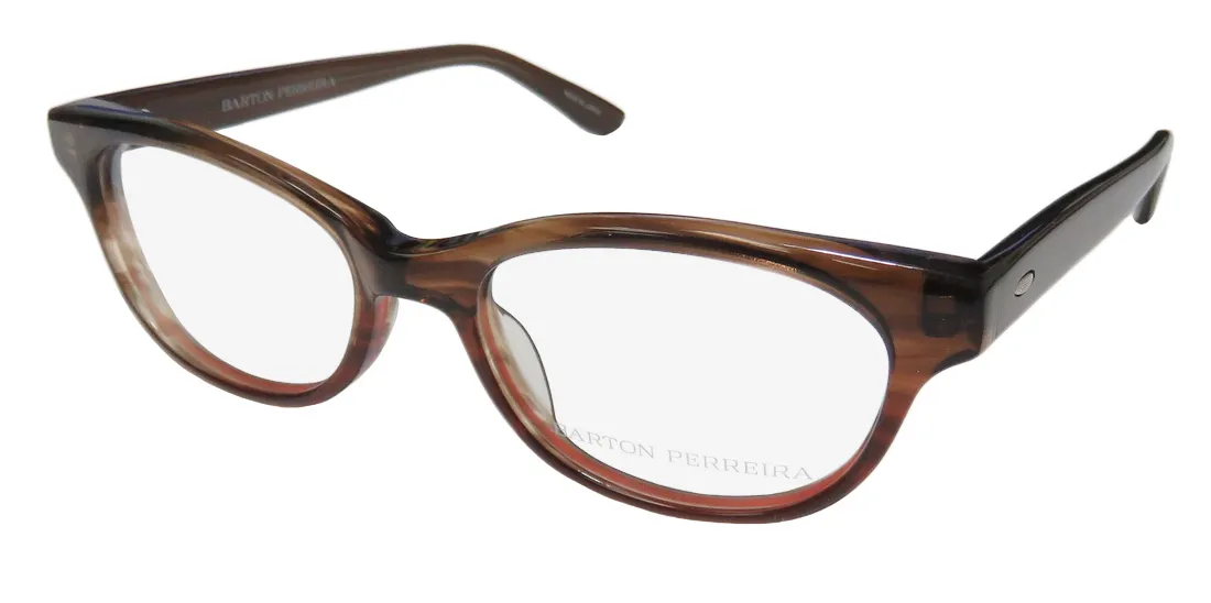 Barton Perreira Sherilyn gyr Eyeglasses Striped Brown 49mm