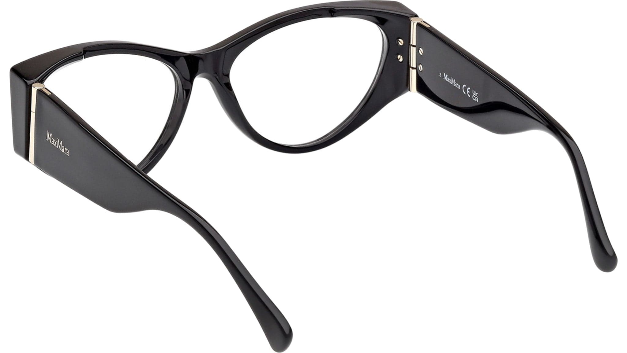 Max Mara MM5174 001 Eyeglasses Shiny Black 55mm 4
