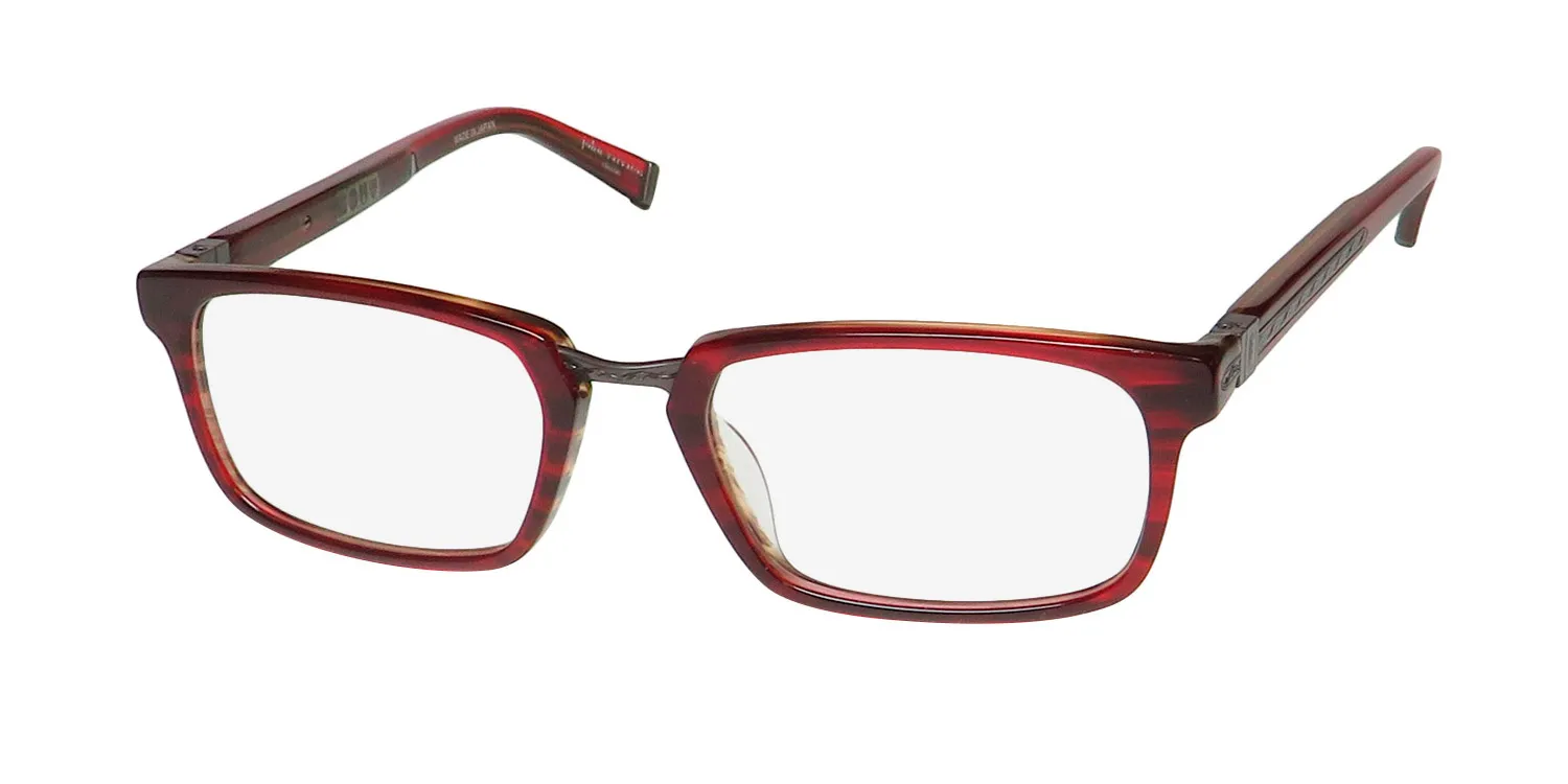 John Varvatos V359 chianti Eyeglasses Burgundy 52mm