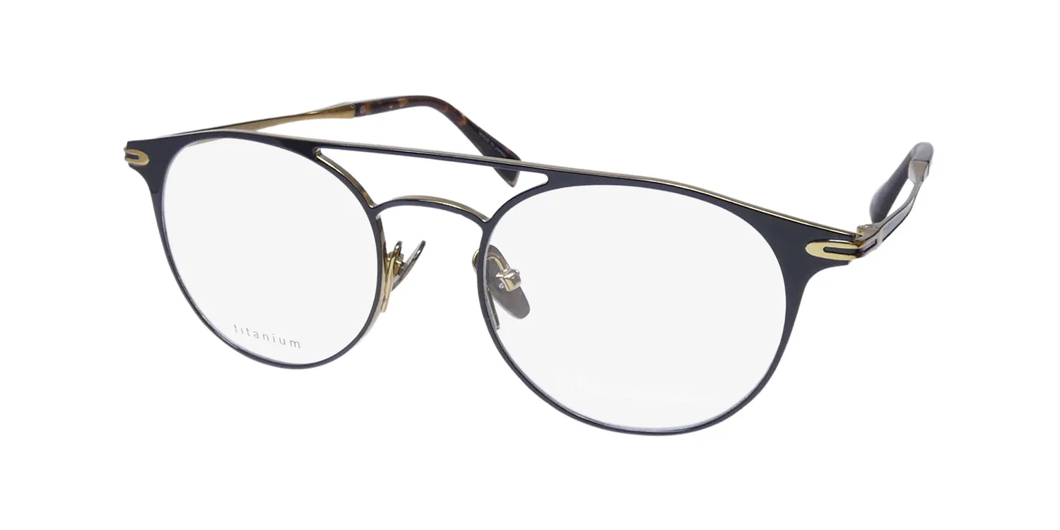 John Varvatos V169 matte black/gold Eyeglasses Matte Black 49mm