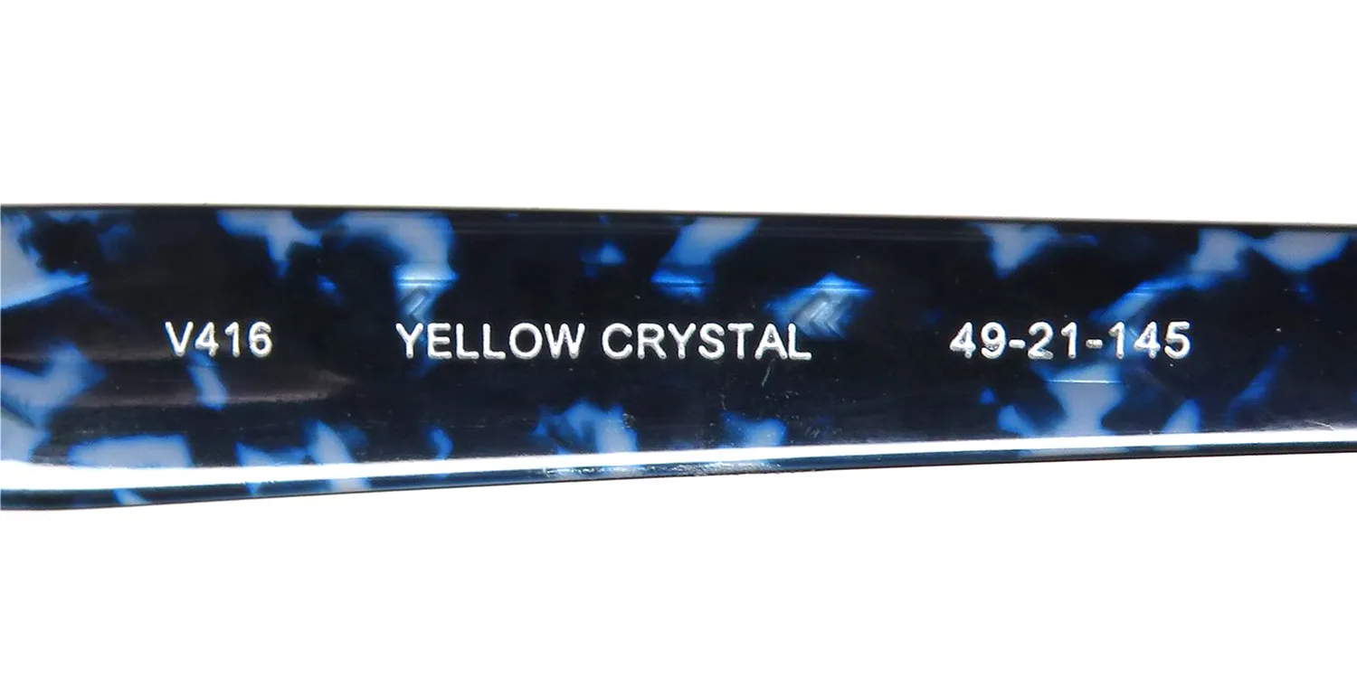 John Varvatos V416 yellow crystal Eyeglasses Yellow Crystal 49mm 8
