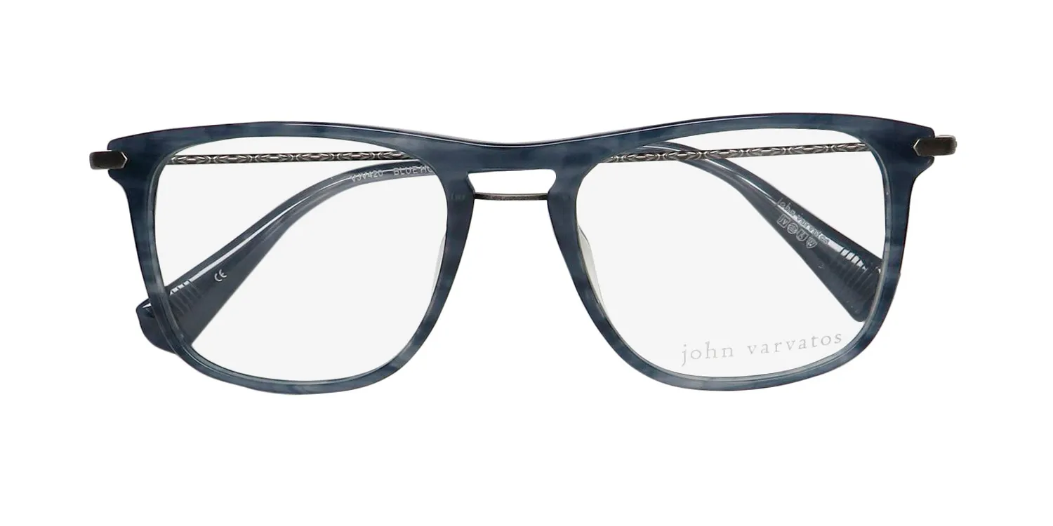 John Varvatos Vjv420 blue horn Eyeglasses Blue Horn 52mm 2