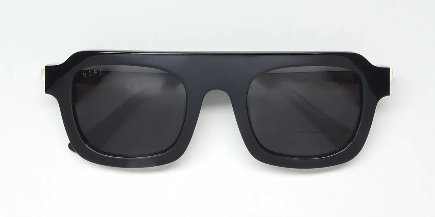 Diff Alden bk Sunglasses Black 49mm 2
