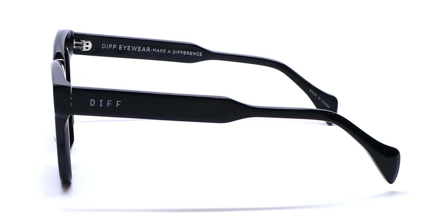 Diff Jagger bk Sunglasses Black 48mm 4