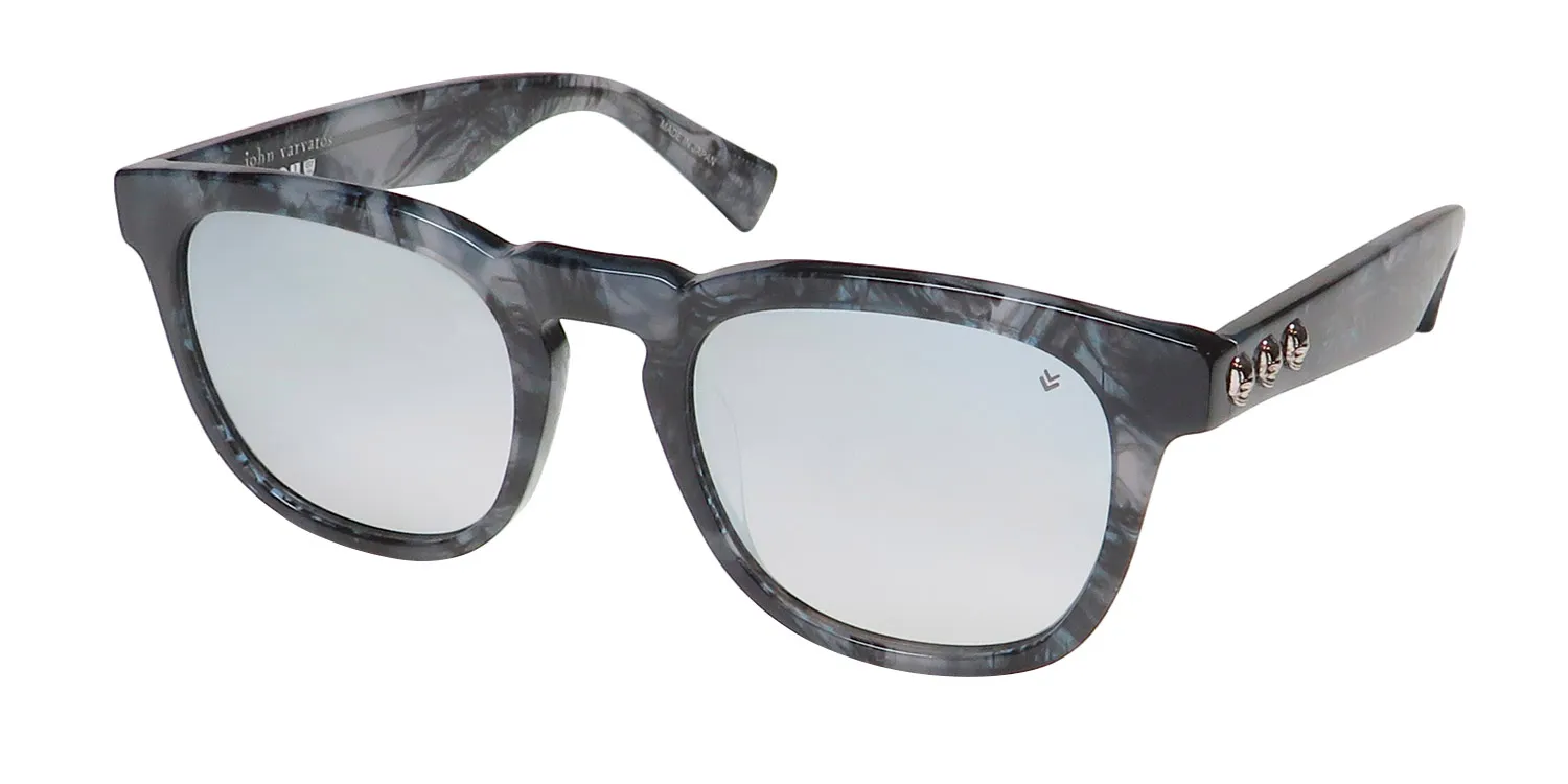 John Varvatos Sjv555 textured blue Sunglasses Textured Blue 50mm