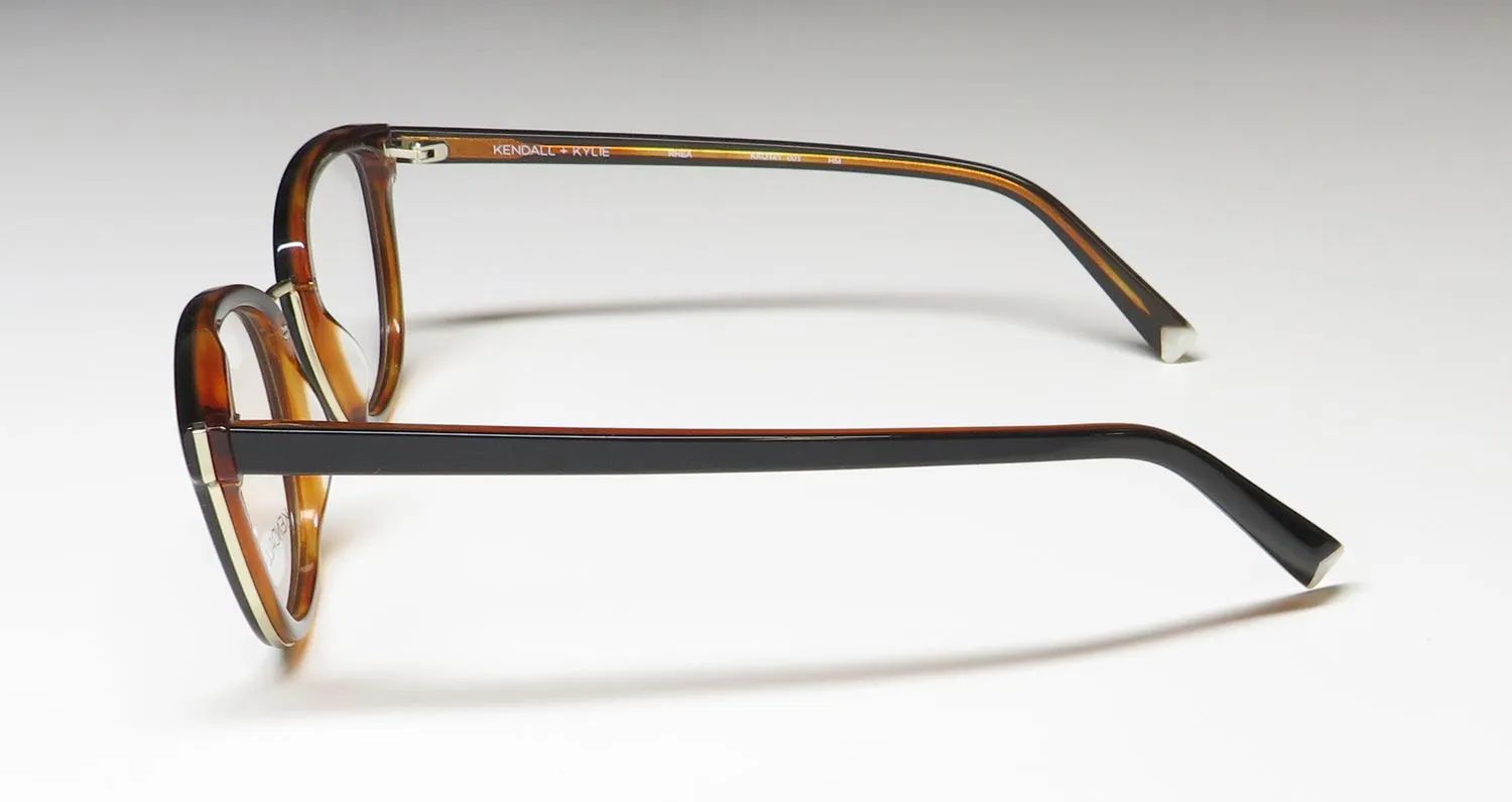 Kendall + Kylie Kko141 Rhea 001 Eyeglasses Black 50mm 4
