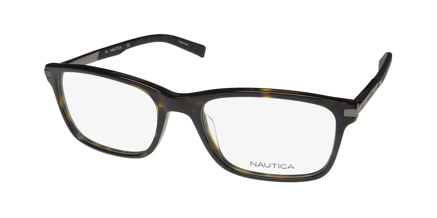 Nautica N8131 206 Eyeglasses Dark Tortoise 56mm Unisex