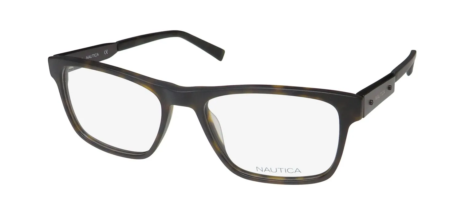 Nautica N8135 215 Eyeglasses Matte Dark Tortoise 55mm