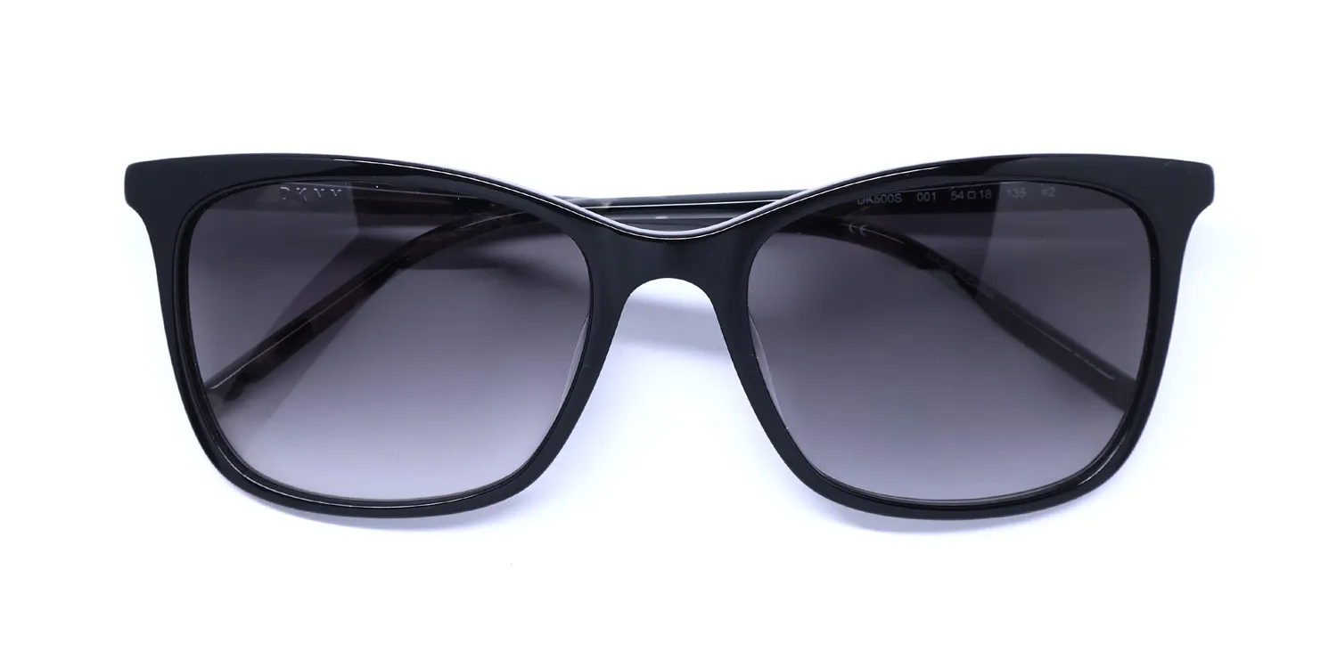 DKNY DK500S 001 Sunglasses Black 54mm 2