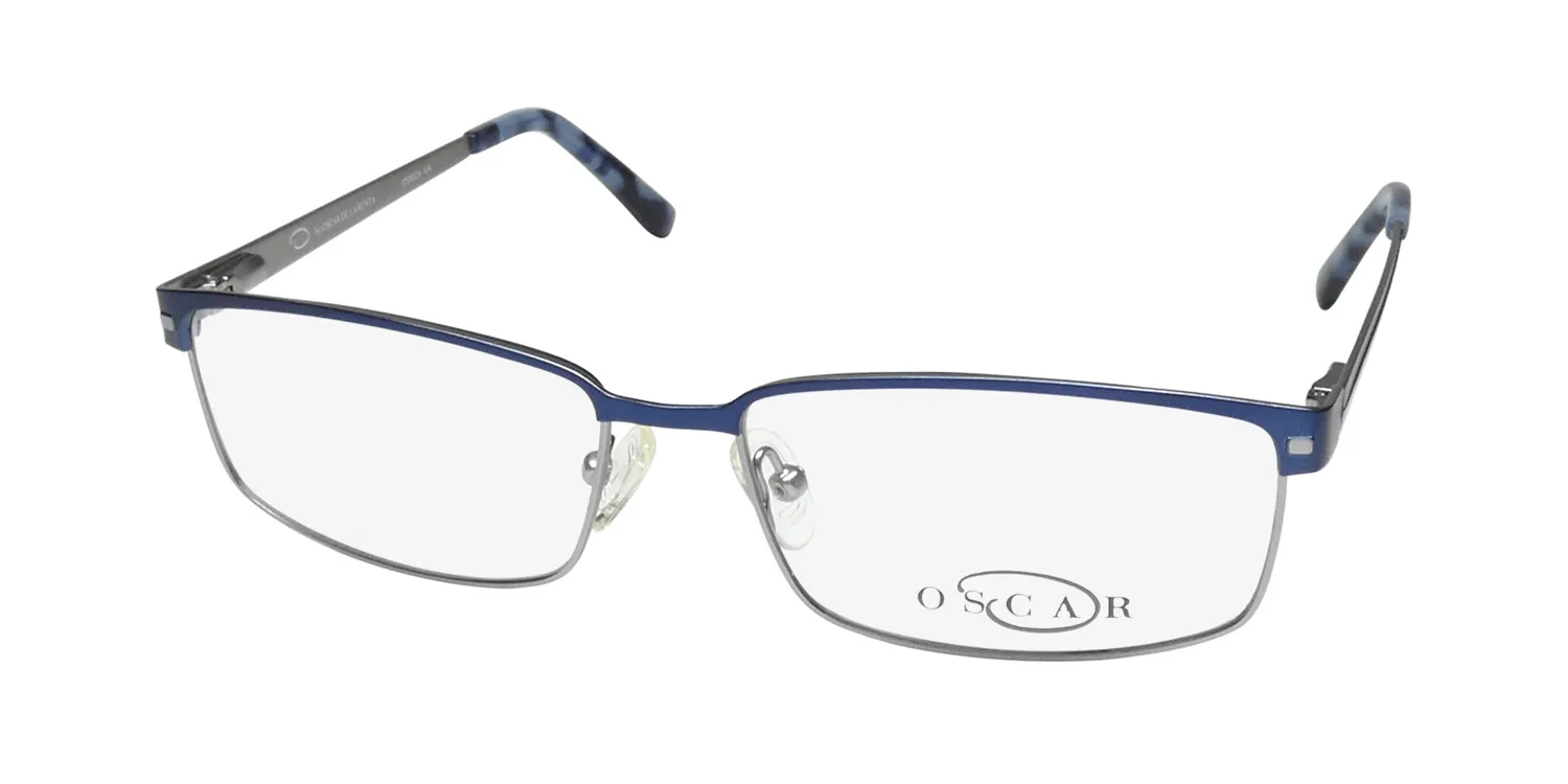 Oscar de la Renta Osm826 414 Eyeglasses Semi Matte Navy 56mm