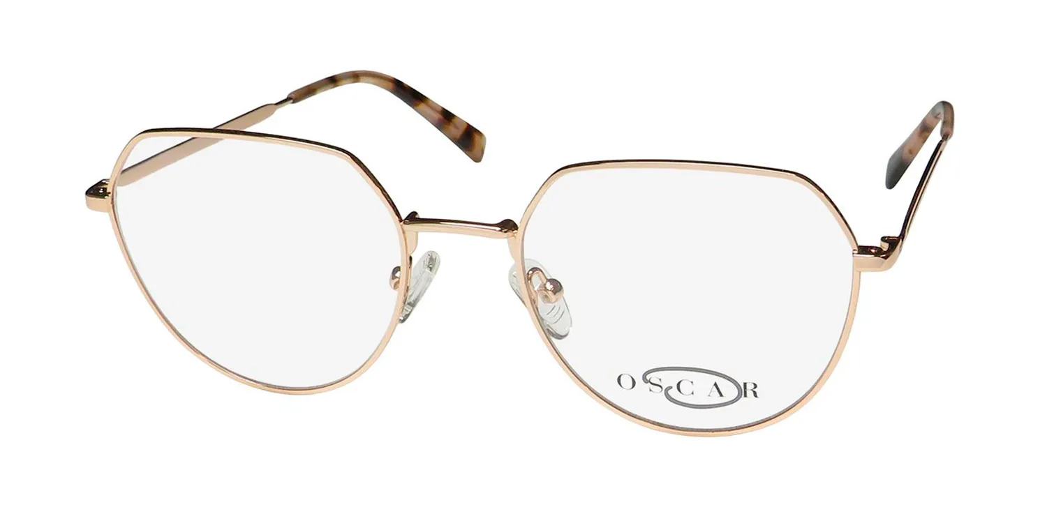 Oscar de la Renta Osl741 780 Eyeglasses Shiny Rose Gold 52mm