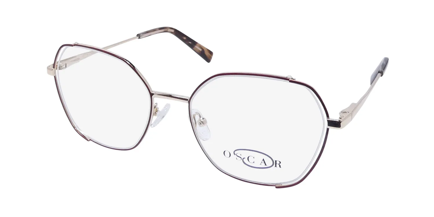 Oscar de la Renta Osl774 210 Eyeglasses Shiny Brown 52mm