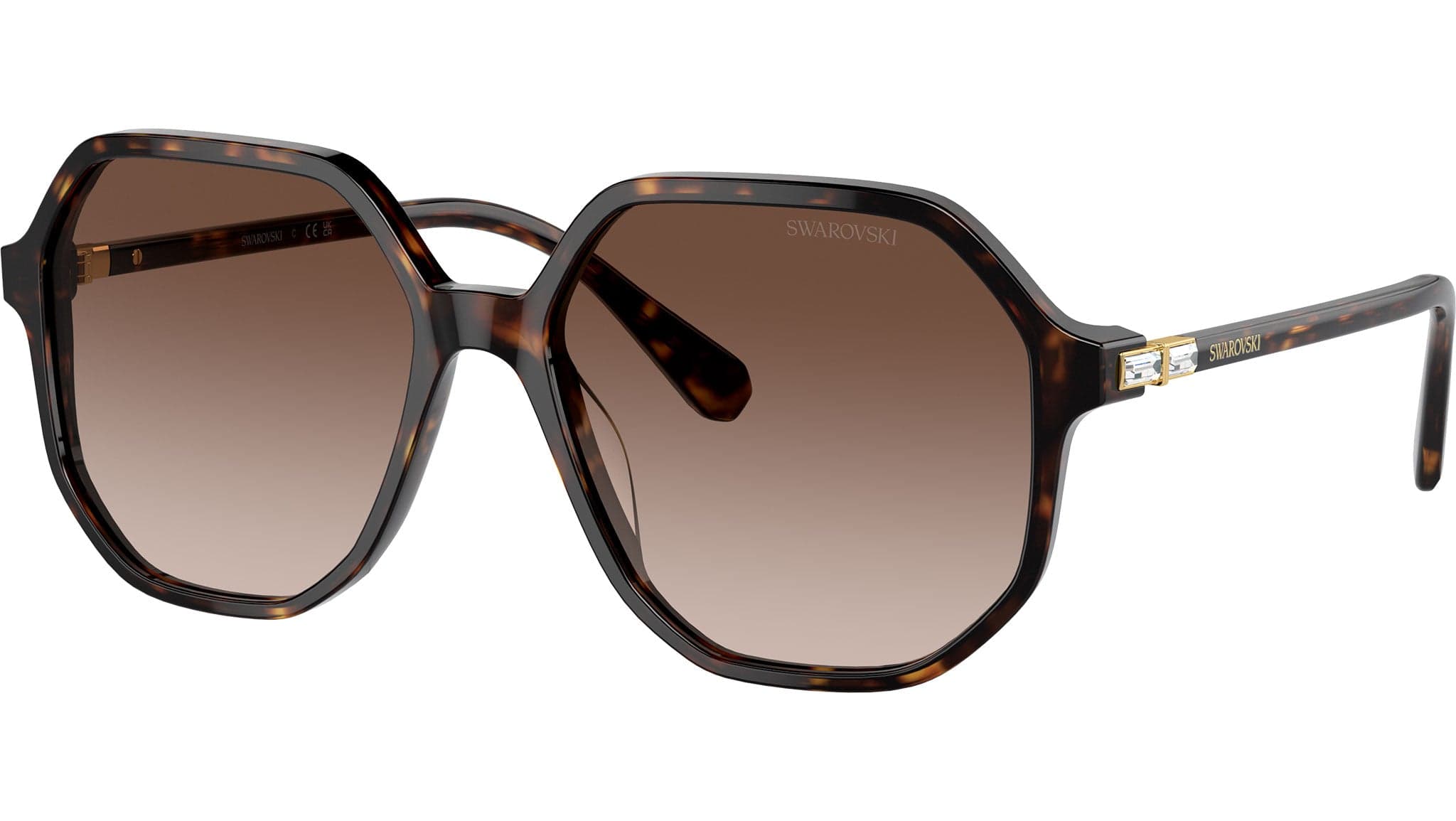 Swarovski SK6003 100213 Sunglasses Tortoise 57mm Women