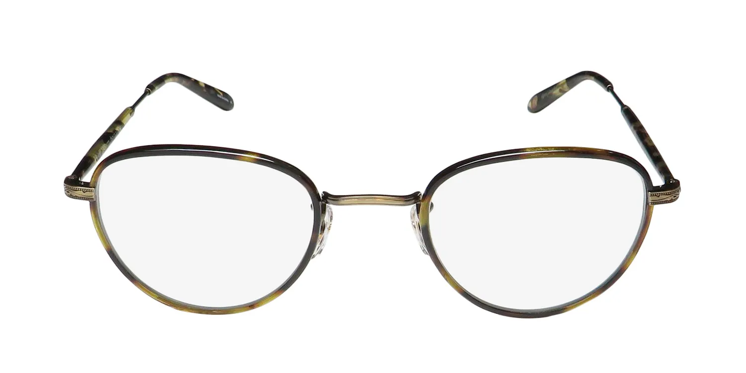 Garrett Leight Wiltern Blue Light Technology to-bg-yt Eyeglasses Tortoise 46mm Unisex 3