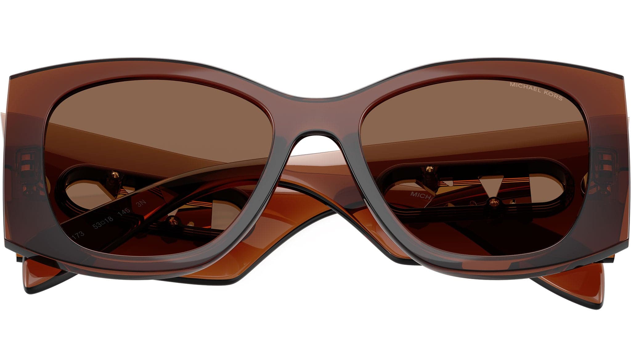 Michael Kors 0MK2244U 402173 Sunglasses Brown Transparent 53mm Women 5