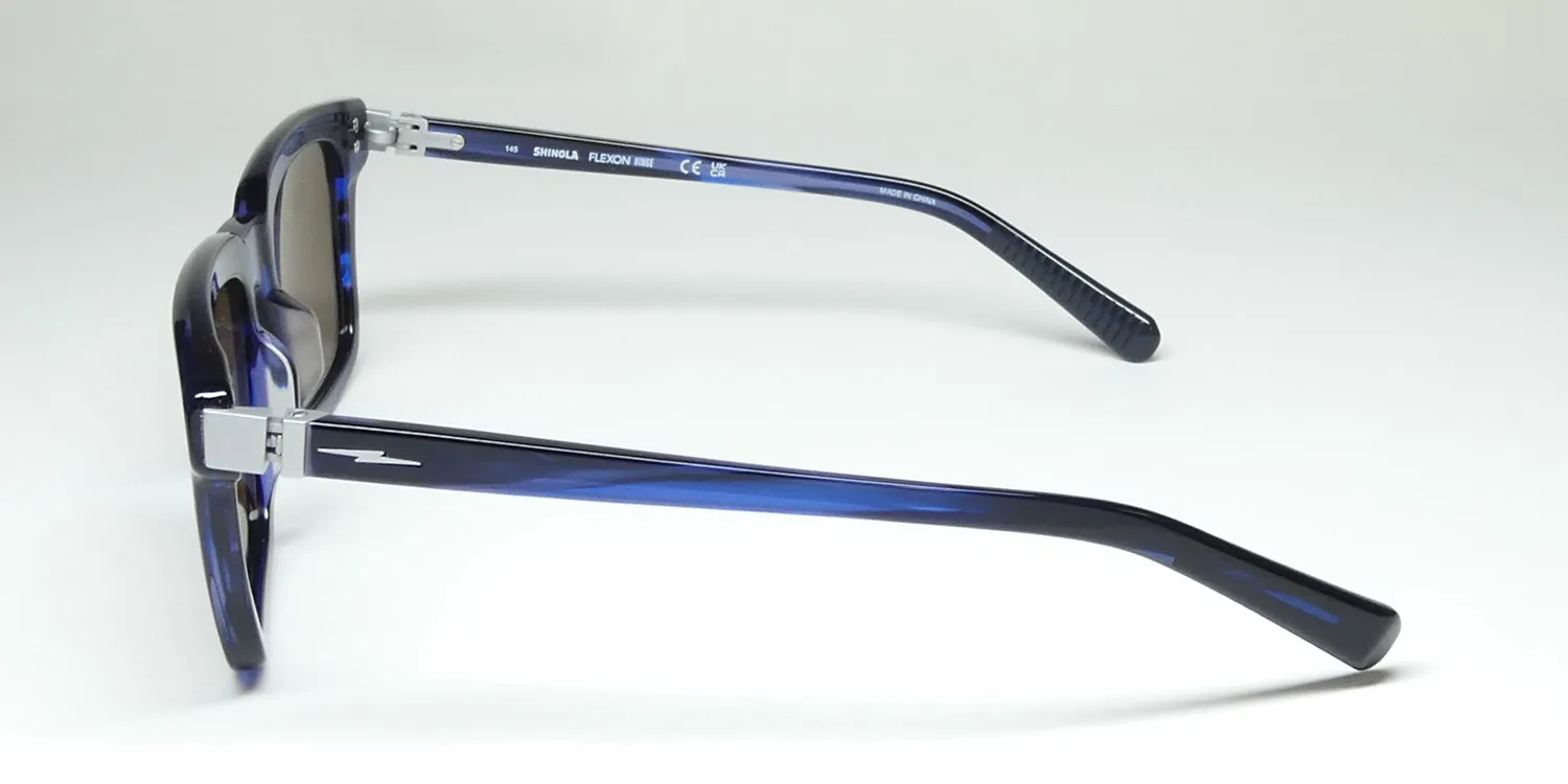 Flexon Shinola 1500s 460 Sunglasses Navy Horn 54mm Unisex 4