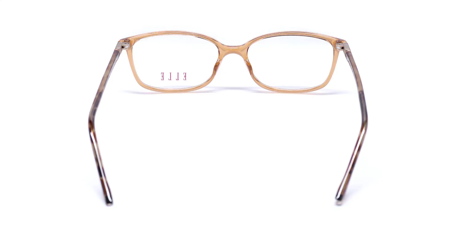 ELLE 13486 br Eyeglasses Brown Crystal 52mm 5