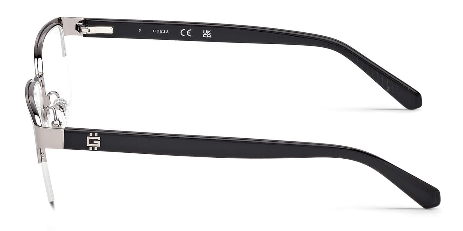 Guess GU50326 11 Eyeglasses Matte Light Nickeltin 3