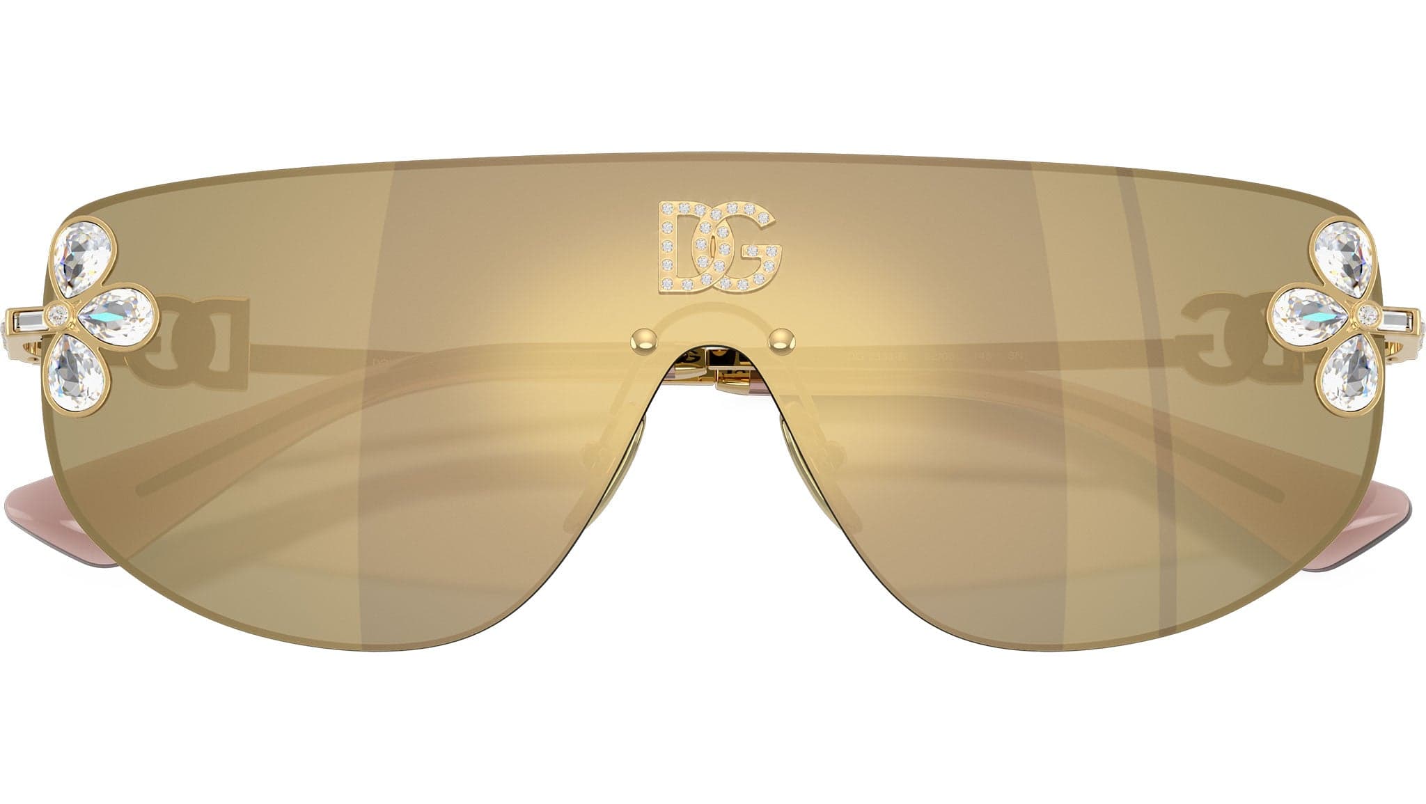 Dolce & Gabbana 0DG2333B 02/03 Sunglasses Gold 38mm Women 5