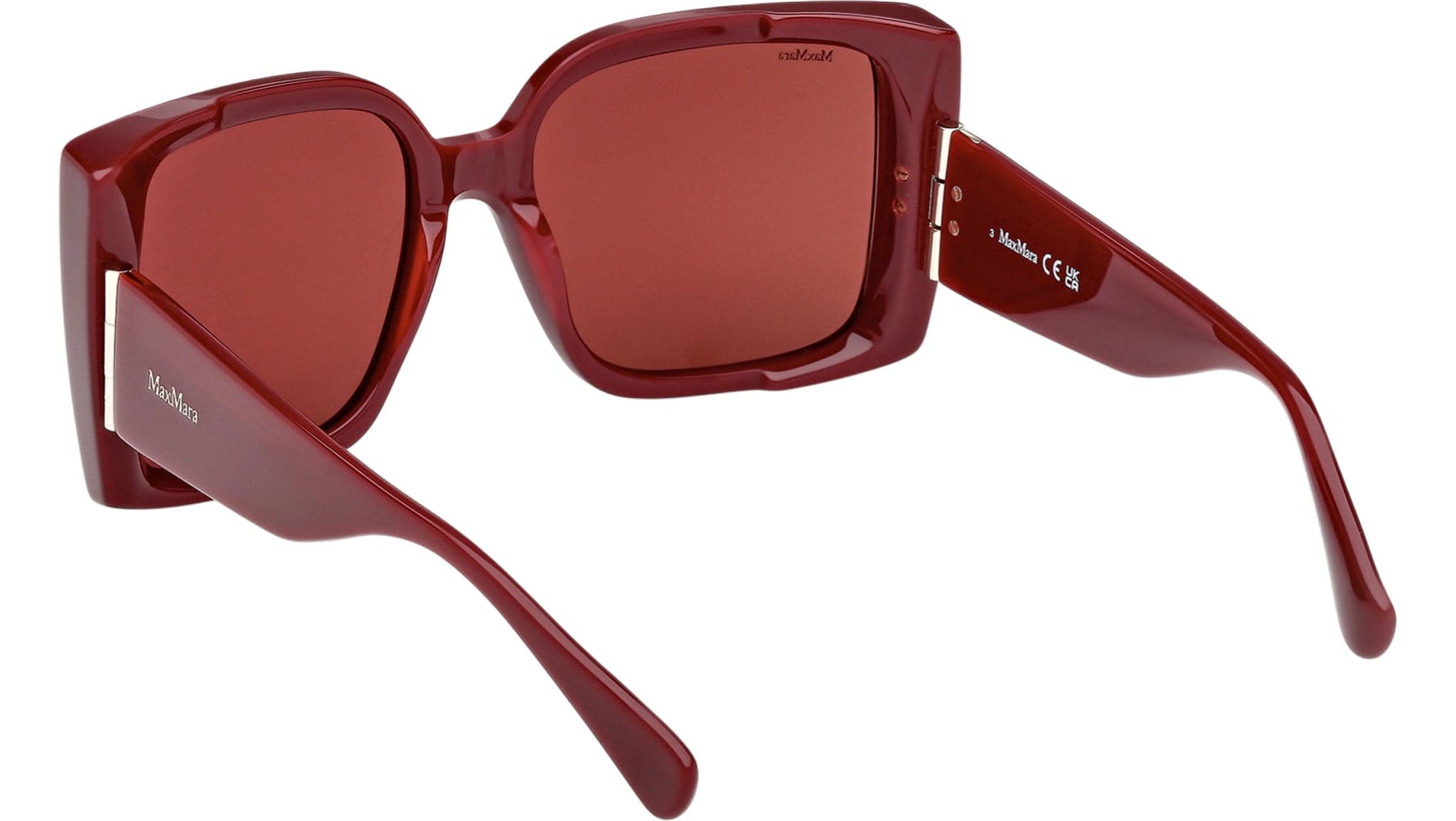Max Mara MM0131 69S Sunglasses Shiny Bordeaux 56mm Women 4