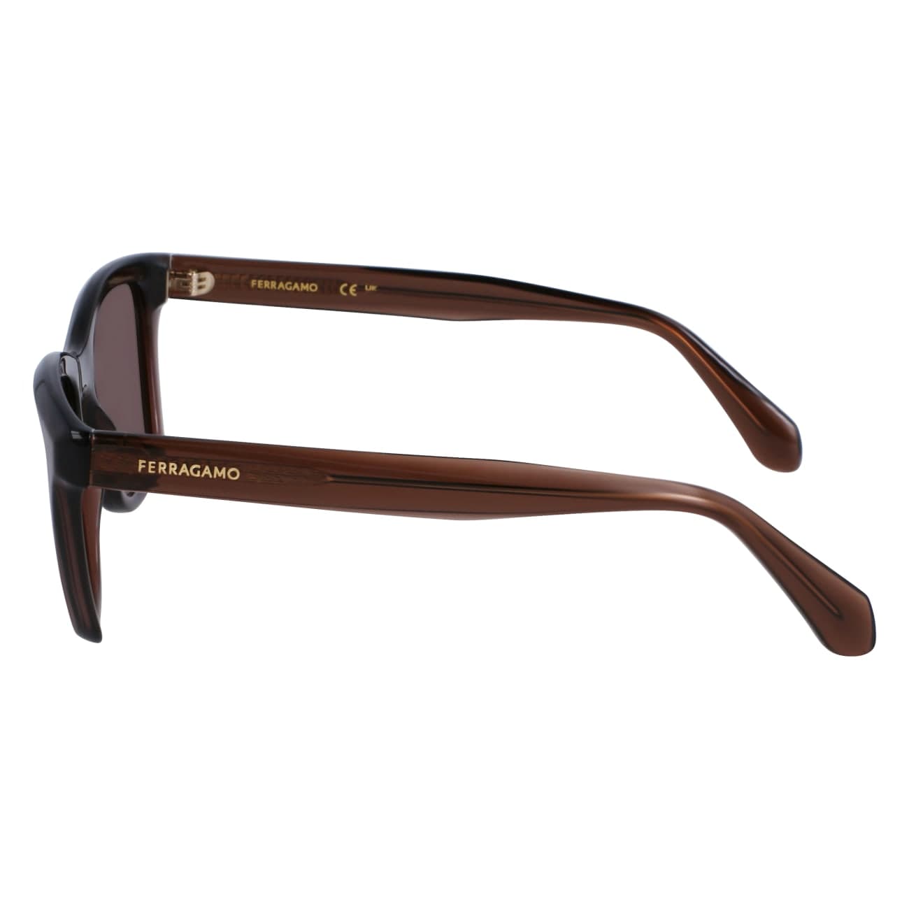 Salvatore Ferragamo SF2001S 232 Sunglasses Transparent Brown 54mm 3