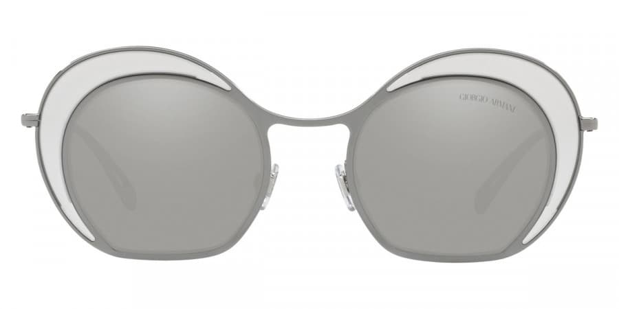 Giorgio Armani AR6073 30106G Sunglasses Silver 47mm Women 2