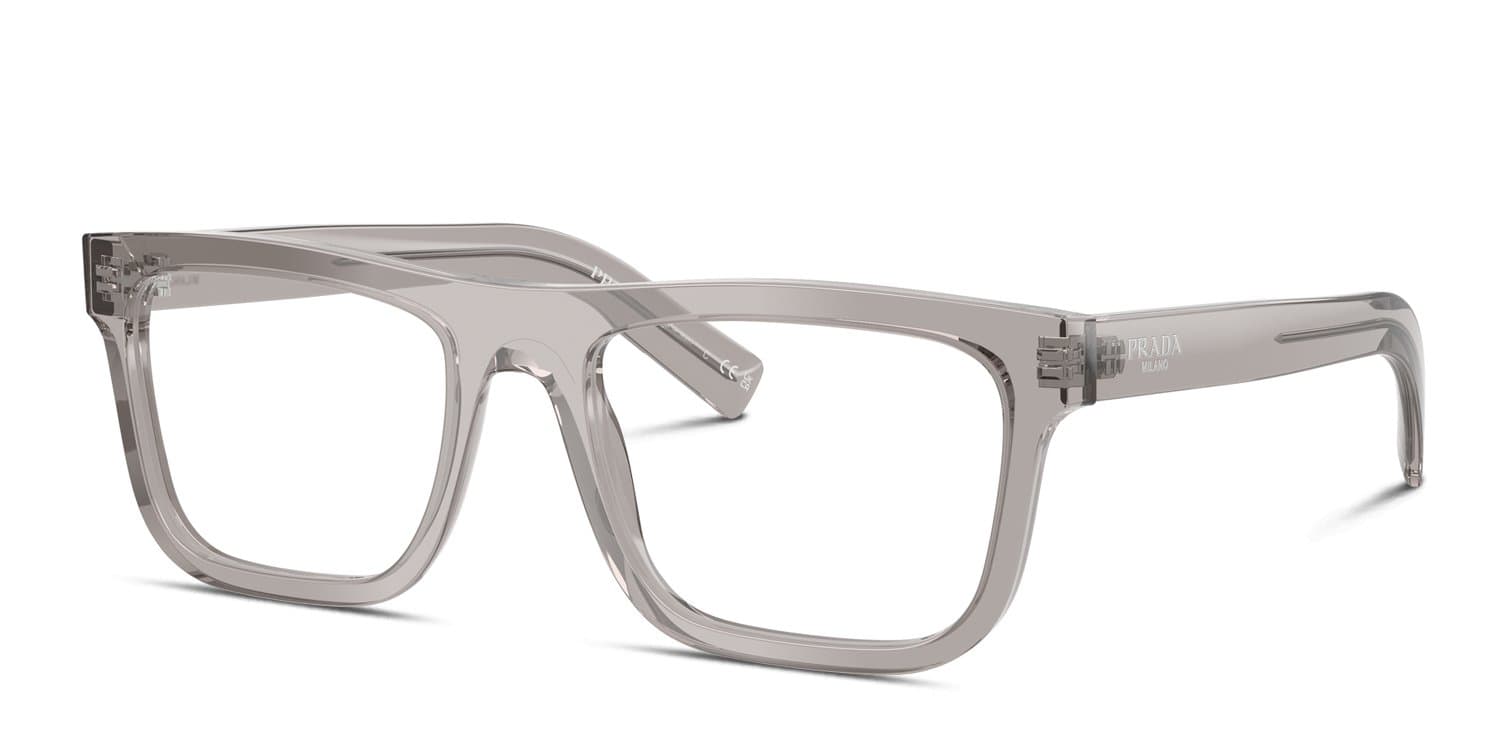 Prada 0PR C03V 18J1O1 Eyeglasses Transparent Hematite Grey 55mm Men