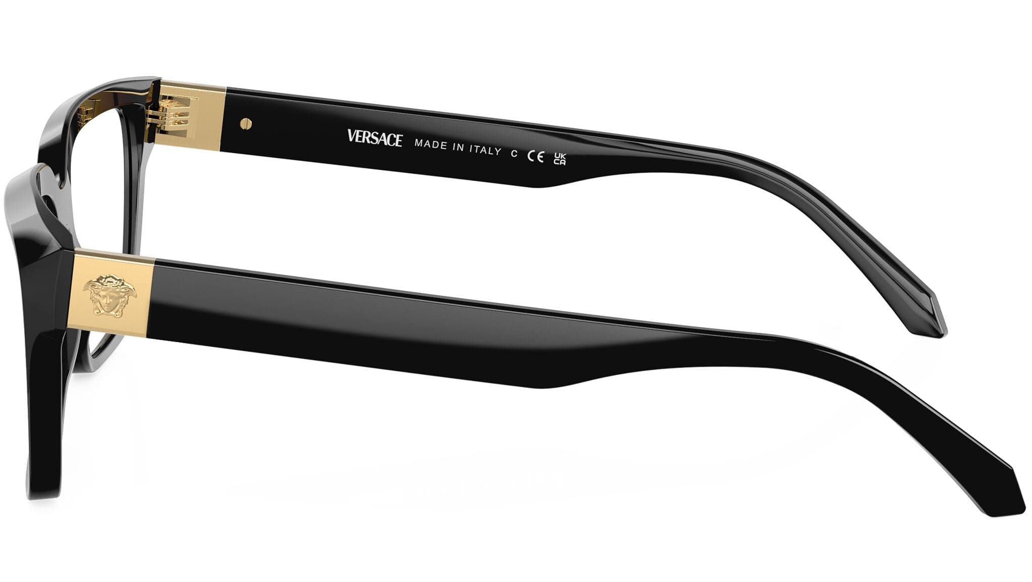 Versace 0VE3357 GB1 Eyeglasses Black 53mm 3