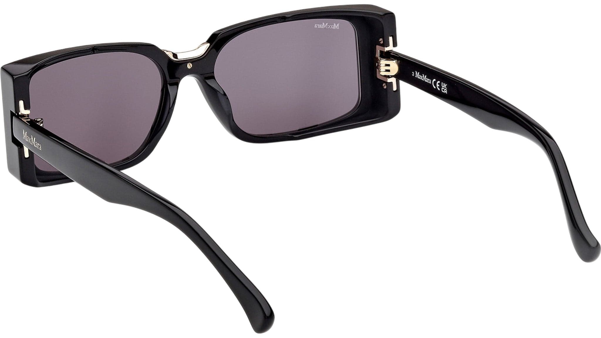 Max Mara MM0159 01A Sunglasses Shiny Black 54mm Women 4