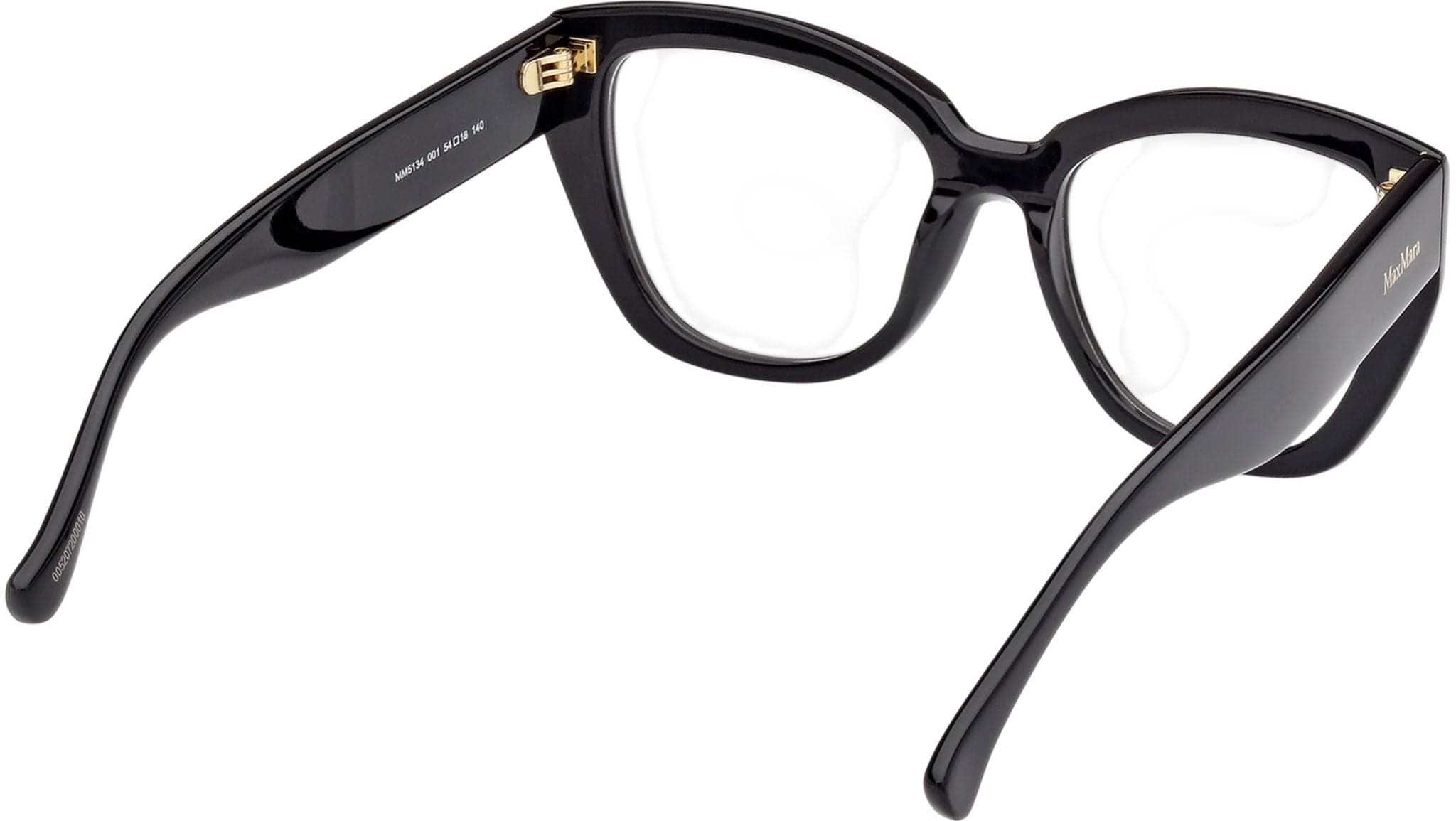 Max Mara MM5134 001 Eyeglasses Shiny Black 54mm 5