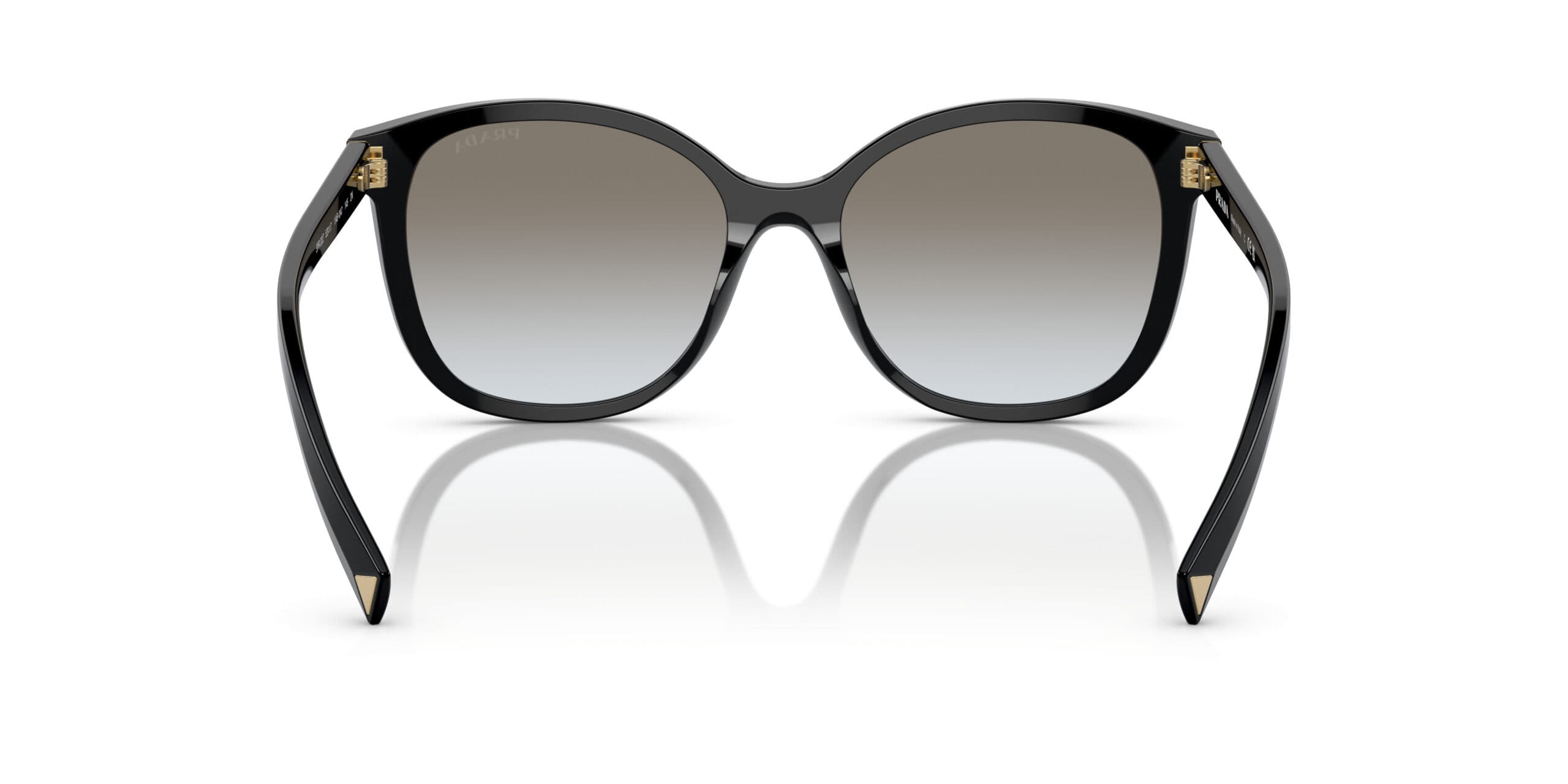 Prada PR22ZS 1AB0A7 Sunglasses Black 53mm Women 3