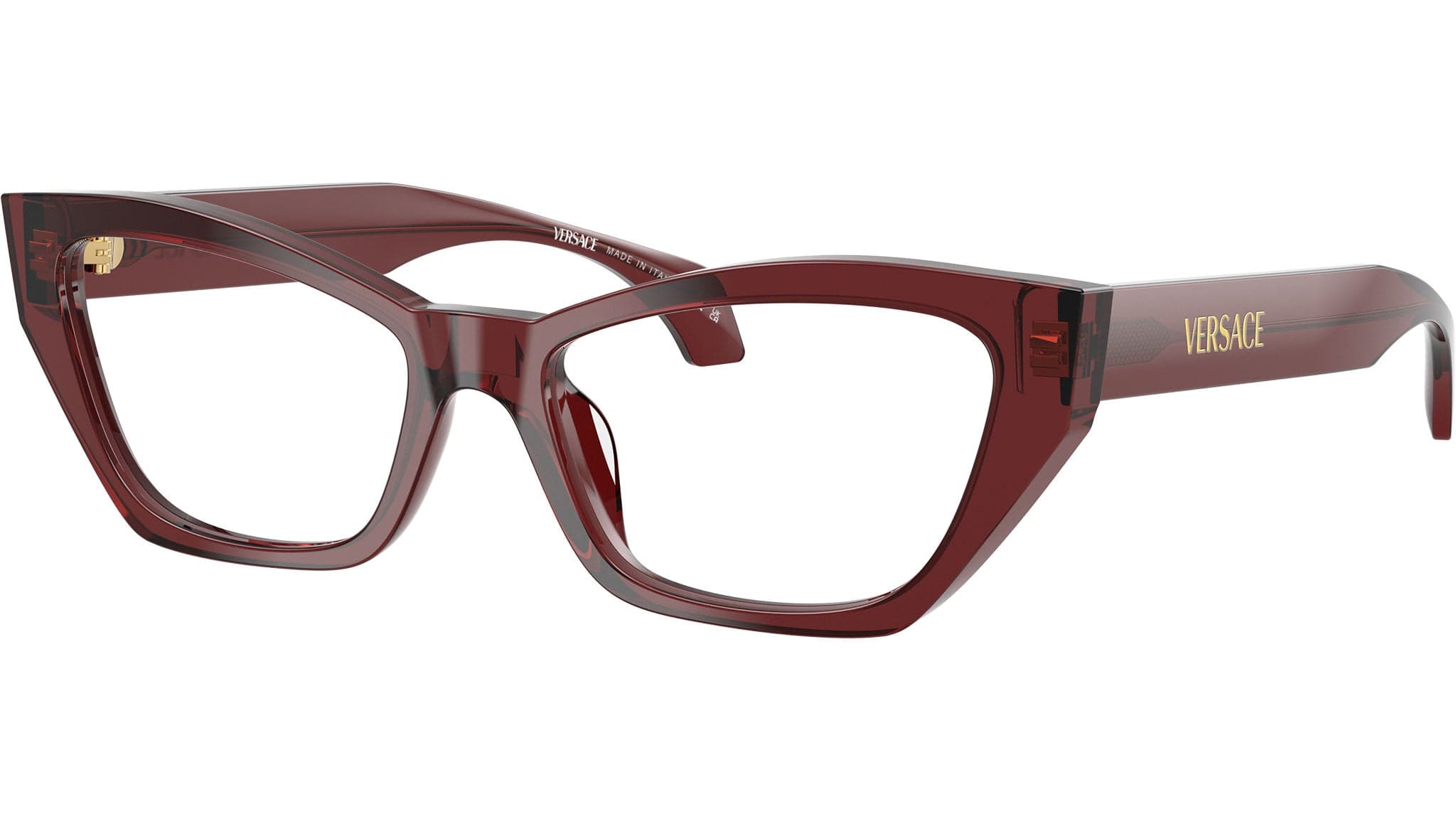 Versace VE3373U 5512 Eyeglasses Transparent Bordeaux 54mm Women