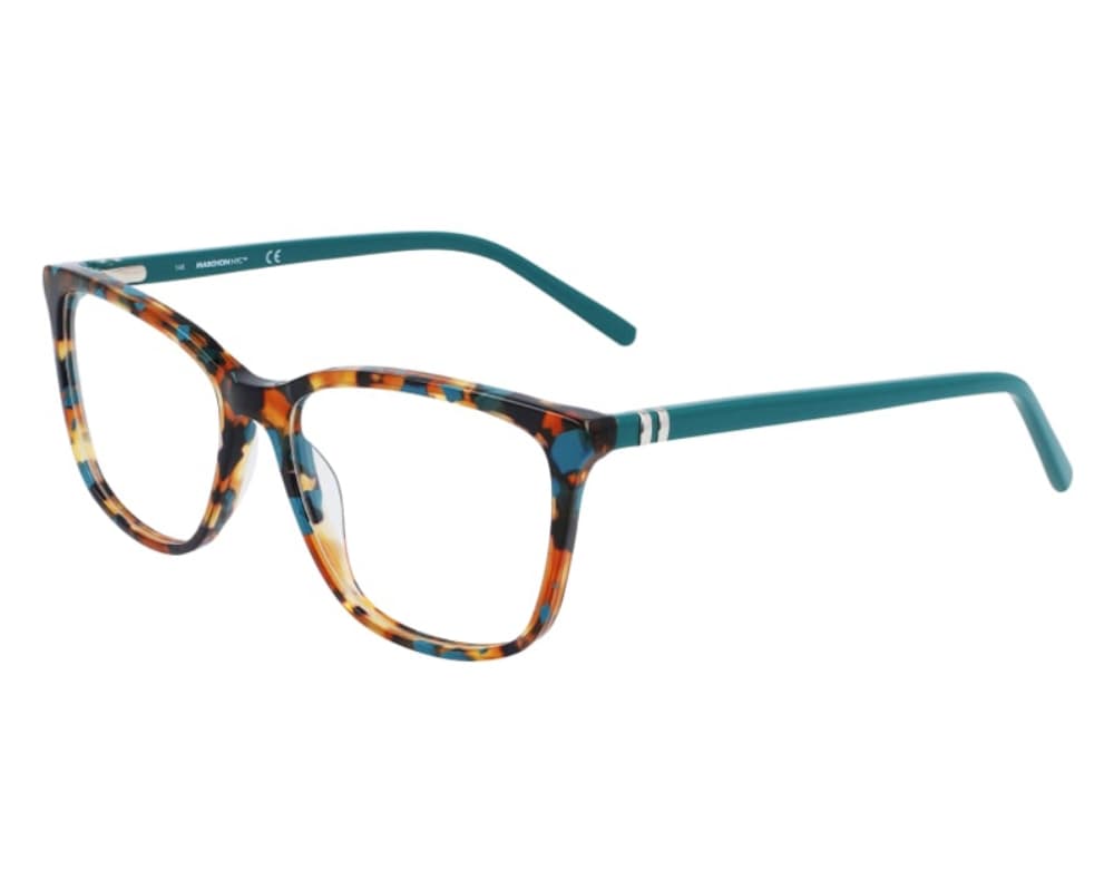 Marchon M-5015 340 Eyeglasses Tortoise Teal 53mm Women